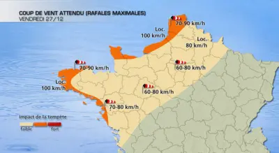 Aujourd'hui : pluie battante et grand vent - Actualités La Chaîne Météo